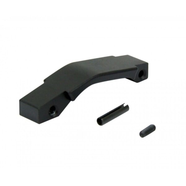Black steel trigger guard with pins