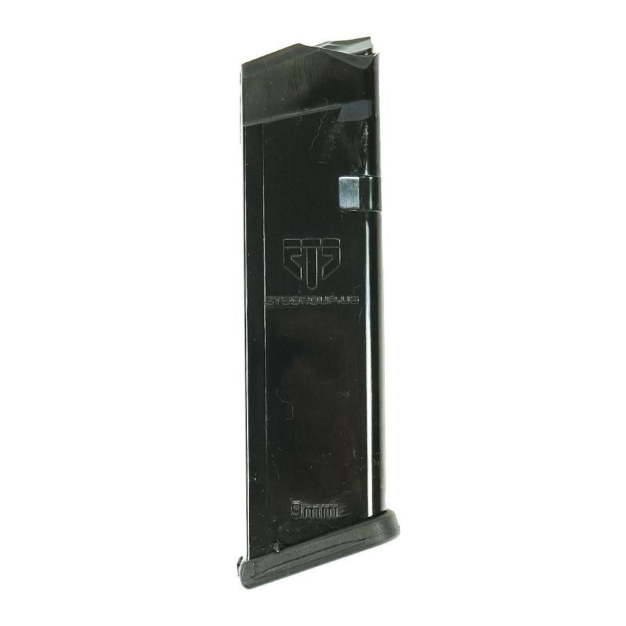 9mm pistol magazine standing upright