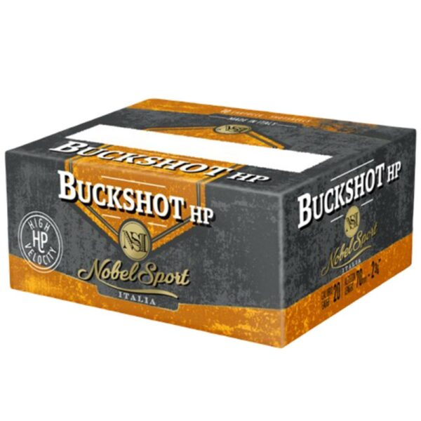 NobelSport Buckshot HP ammunition box
