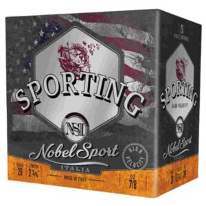 Nobel Sport sporting ammunition box, Italian flag theme.