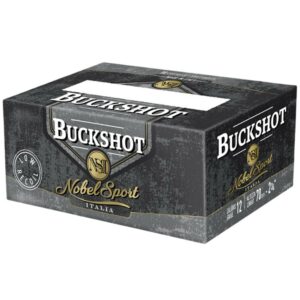 Box of Buckshot NobelSport ammunition