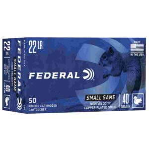 Federal 22 LR small game ammunition box