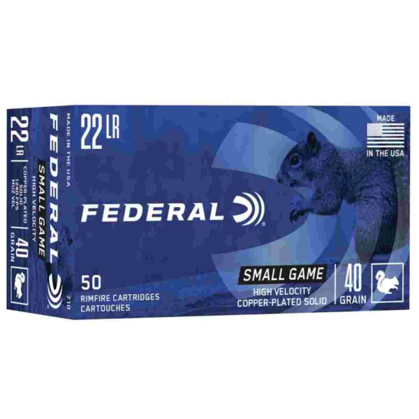 Federal 22 LR small game ammunition box