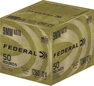 Box of 9mm NATO Federal ammunition