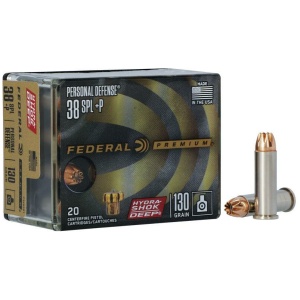 Federal Premium ammunition box with bullets displayed.
