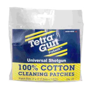 Tetra Gun cotton shotgun cleaning patches.