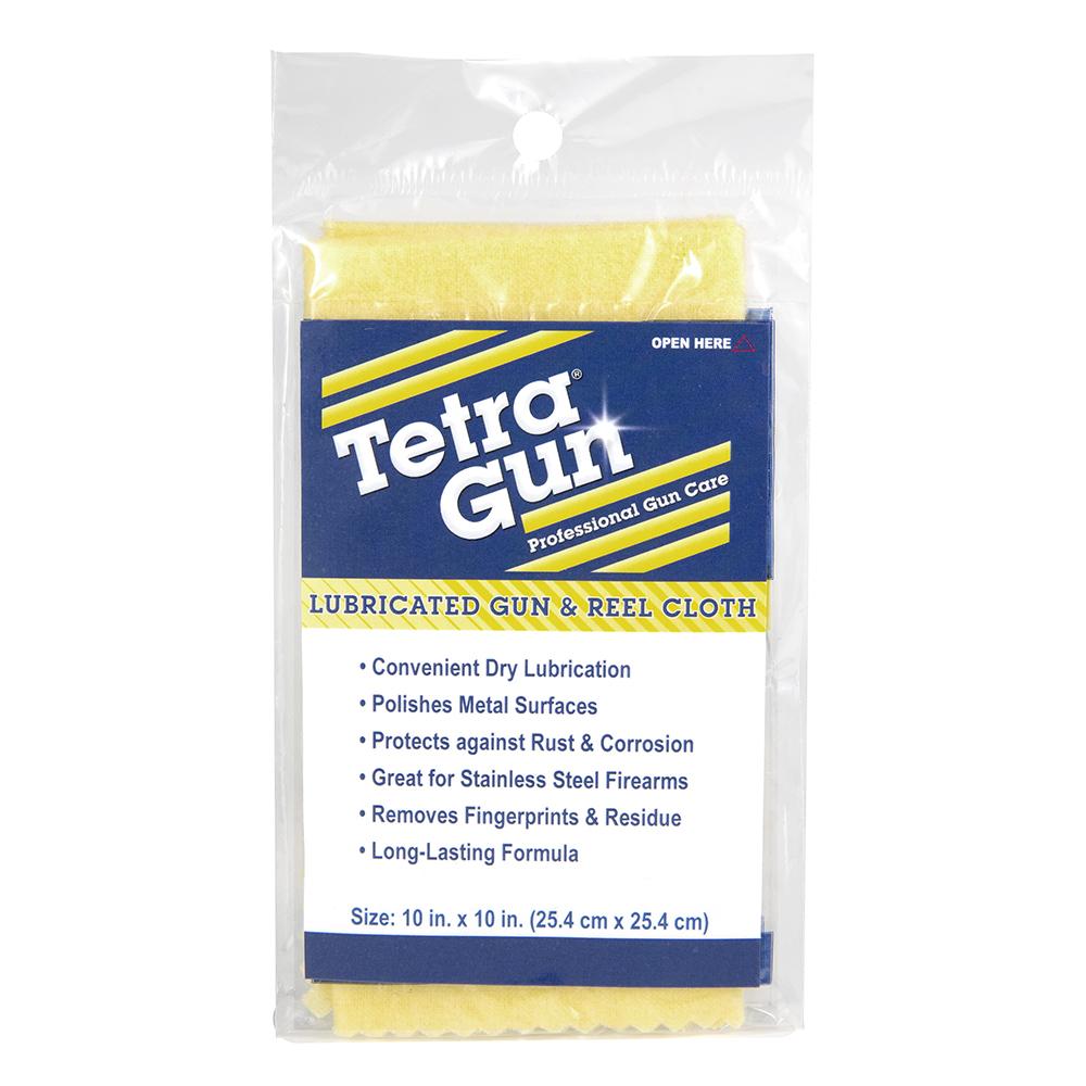 Tetra Gun cloth for cleaning and polishing firearms.