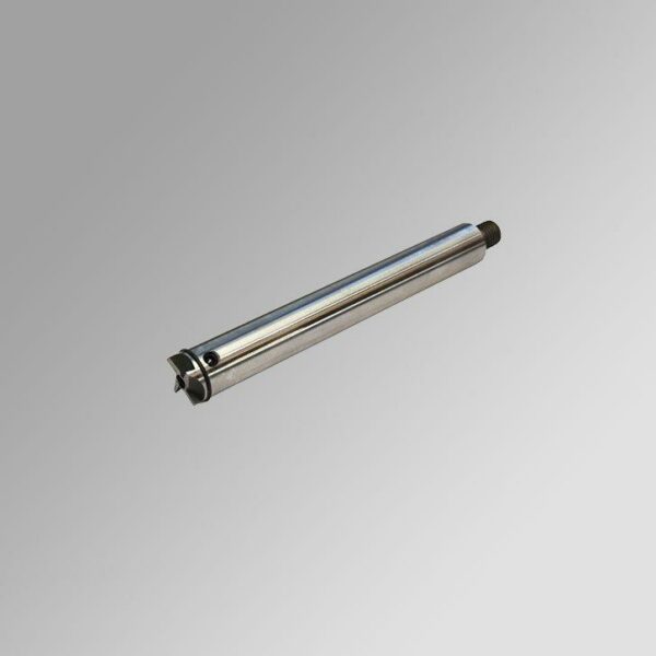 Metal cylindrical part with screw end
