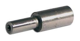 Close-up of a metal pin connector