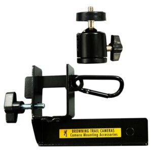 Camera mount clamp with adjustable knob.