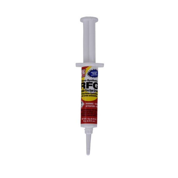 Nano-synthetic rapid-fire gun grease syringe