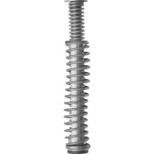 Metal coil spring isolated on white background