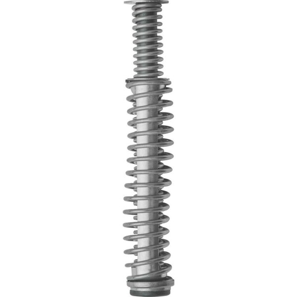 Metal coil spring isolated on white background