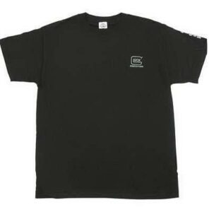 Glock Factory T-Shirt Black with Silver Logo - 2XL