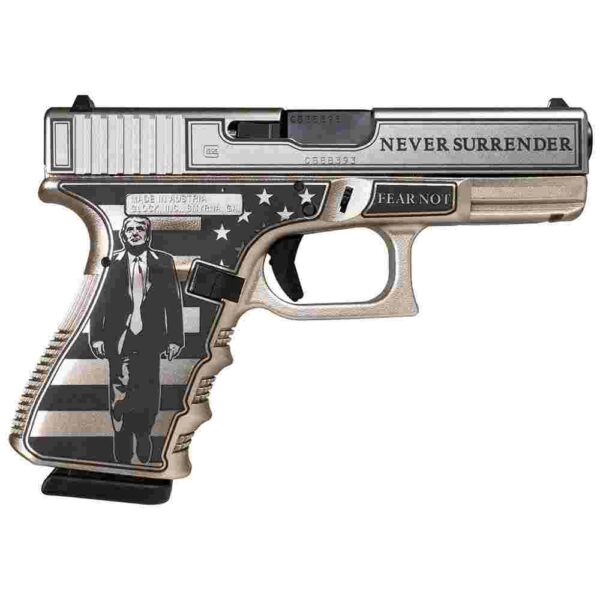 Custom pistol with political figure design