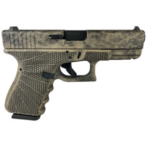 Patterned handgun with unique design.