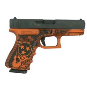 Glock 19 Gen 3 Custom "Tennessee Distressed Orange" Handgun 9mm Luger 15rd Magazines (2) 4.02" Barrel