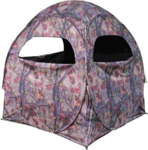 HME 2-Person Spring Steel 75 Pop-Up Ground Blind 58x58x57" - JM Camo