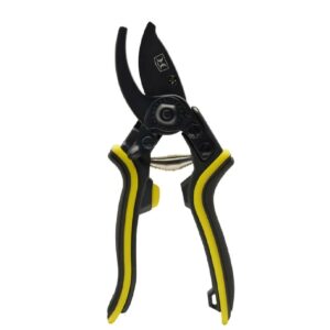 Black and yellow garden pruning shears