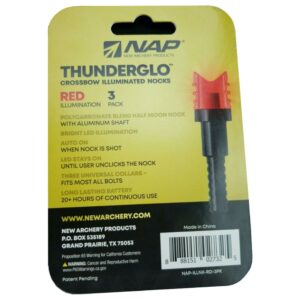 NAP Thunderglo illuminated crossbow nocks package.