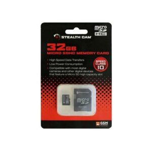 32GB Stealth Cam Micro SDHC memory card package