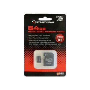 64GB Micro SDXC memory card with adapter packaging