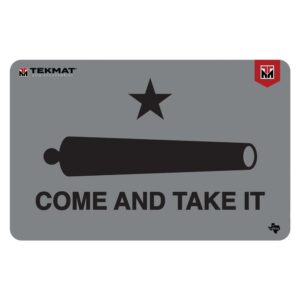 Gray mat: cannon, star, 'Come and Take It'.