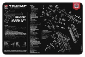 TekMat 11x17 Gun Cleaning Mat- Ruger Mark IV TekMat