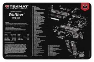Tekmat gun mat for Walther PPQ M2 details