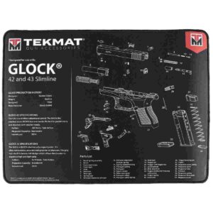 TekMat gun accessories Glock 42/43 schematic mat.