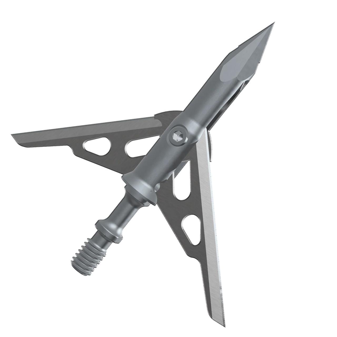 Mechanical broadhead arrow with extended blades