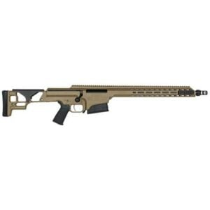 Rifle on white background, tactical and modern design.