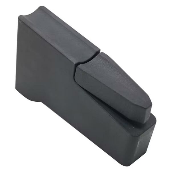 Black plastic car battery wedge clamp