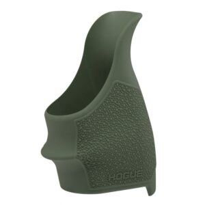 Green rubber grip with textured surface