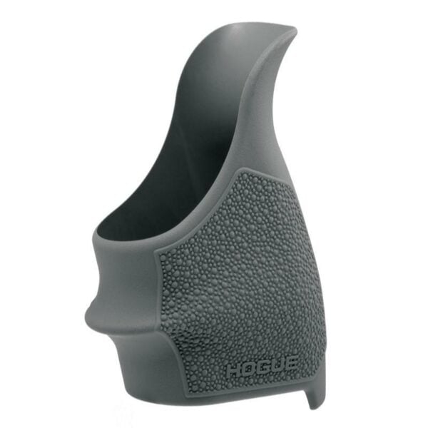 Gray textured rubber grip for handgun