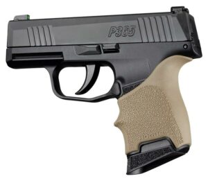 Compact handgun with textured grip