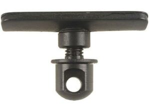Black T-slot nut with threaded hole