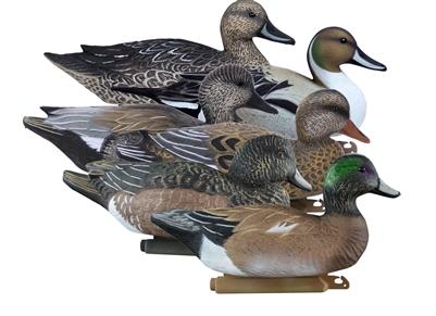 Higdon Outdoors Battleship Puddle Pack with 2/ct Pintails 2/ct Gadwalls 2/ct Widgeons