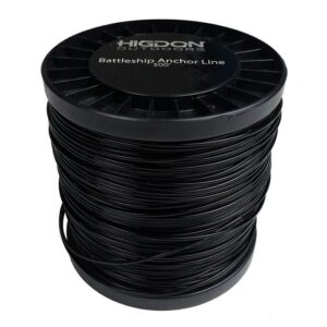 Black spool of anchor line