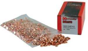 Bag and box of bullet gas checks