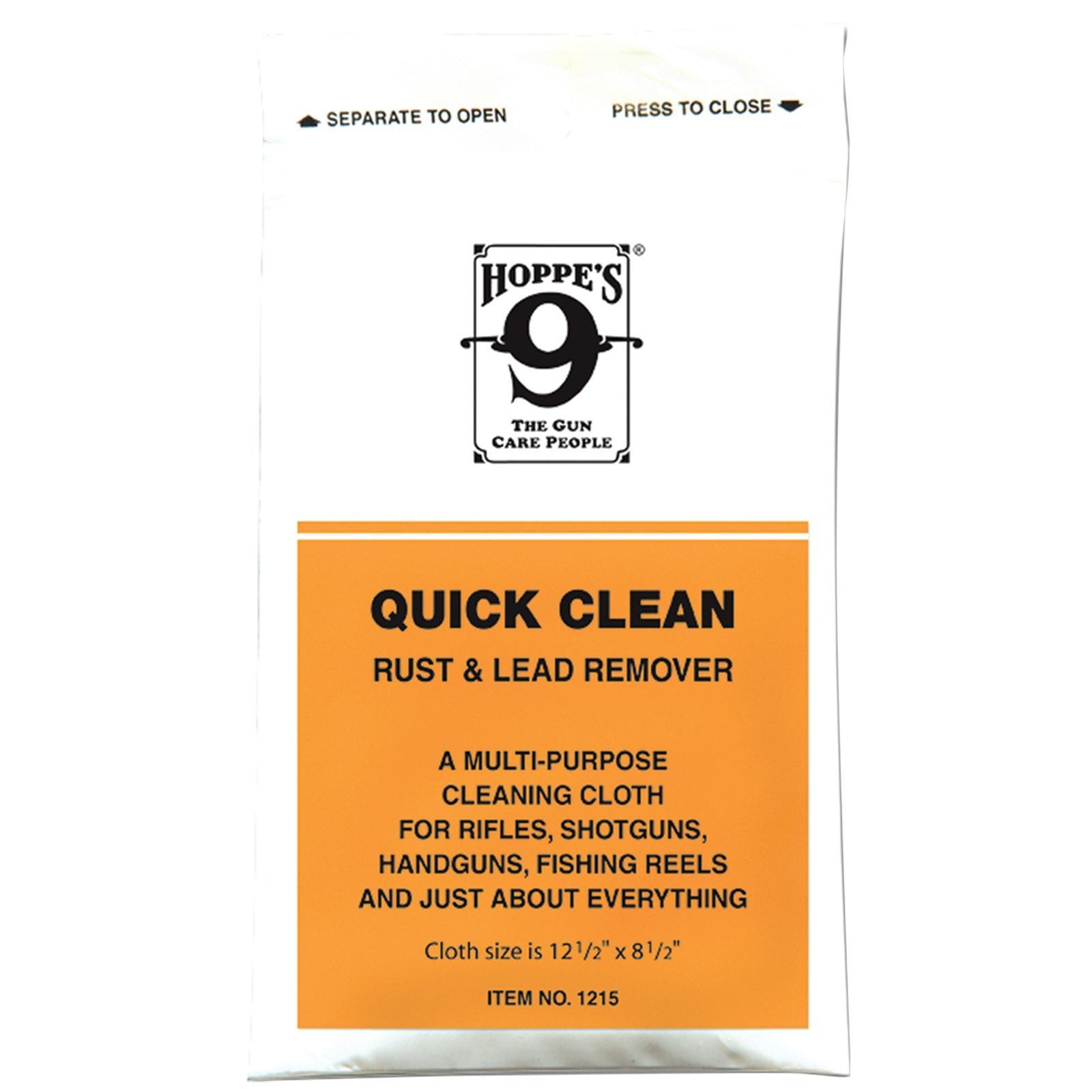 Hoppe's gun cleaning cloth remover