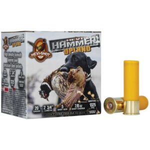 Hevi-Shot Upland Ammunition with hunting dog image.