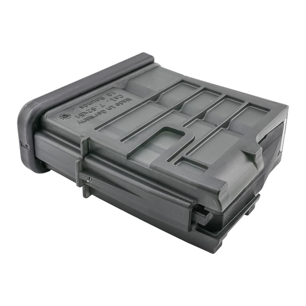 Black 10-round polymer rifle magazine