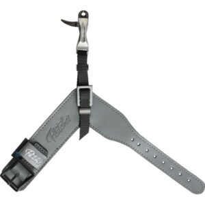 Gray archery wrist release with adjustable strap