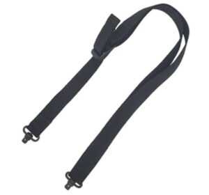 Black adjustable strap with metal clips