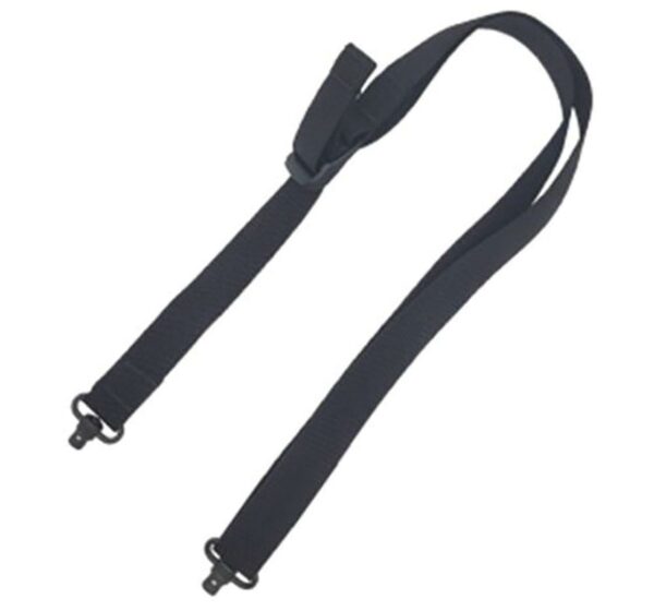 Black adjustable strap with metal clips