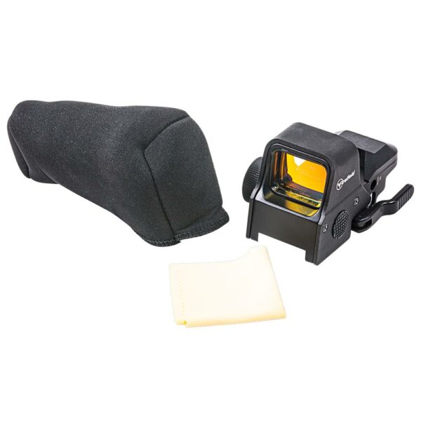 Tactical sight with cover and cleaning cloth