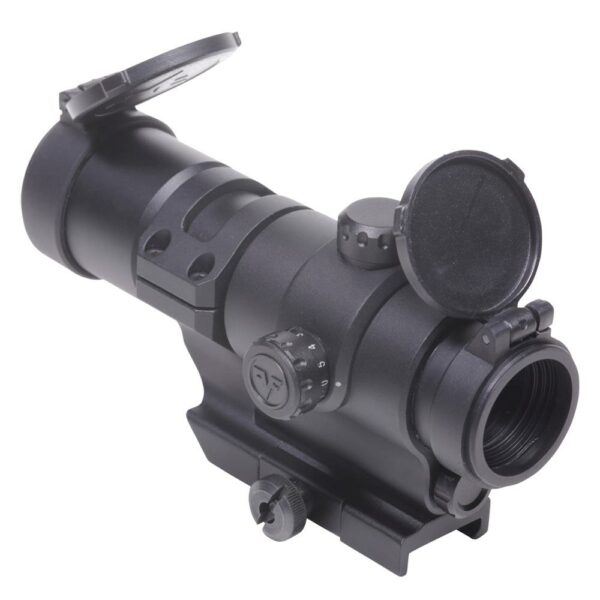 Rifle scope optic with lens covers