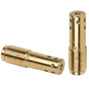9mm laser bore sight cartridges, brass finish
