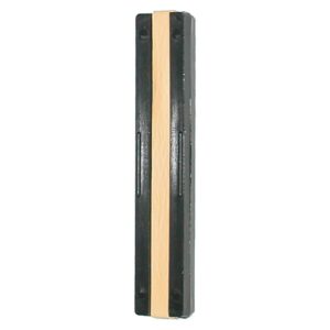 Black and beige door stop bar